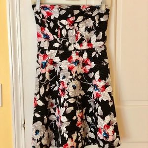 Express Strapless Floral Dress